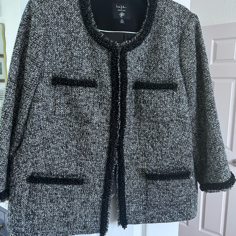 Beautiful custom Nicole Miller jacket! A little sparkle and a little tweed!